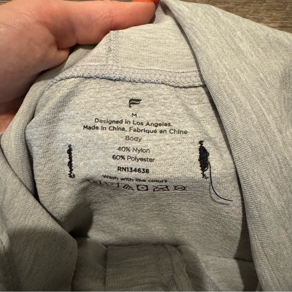 Fabletics Light Grey The Training Day Quarter Zip - image 8